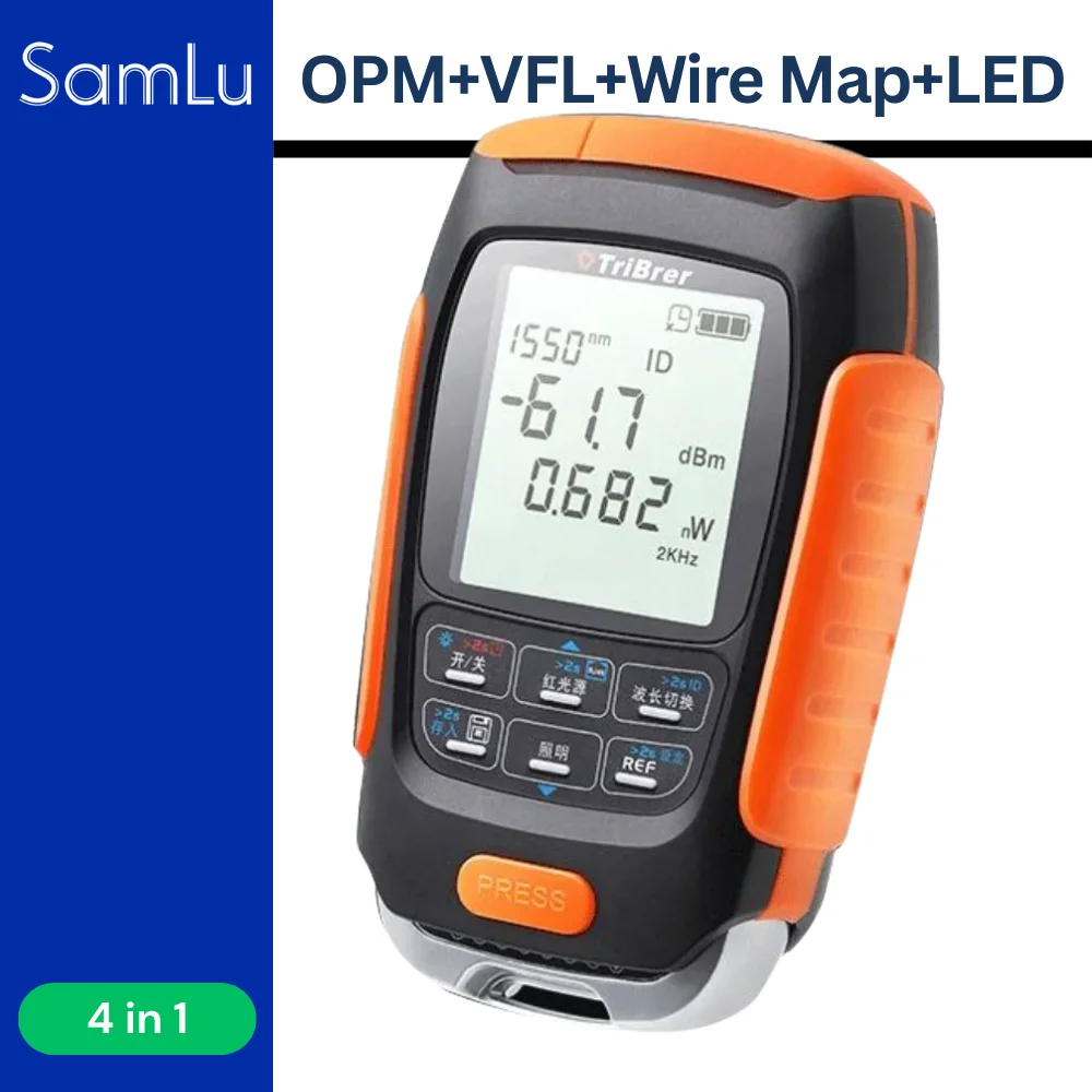 

Мини-измеритель мощности оптоволокна VFL, визуальный локатор неисправностей, тест 5 км, 15 км, 30 км, тестер оптического волокна, сетевой кабель