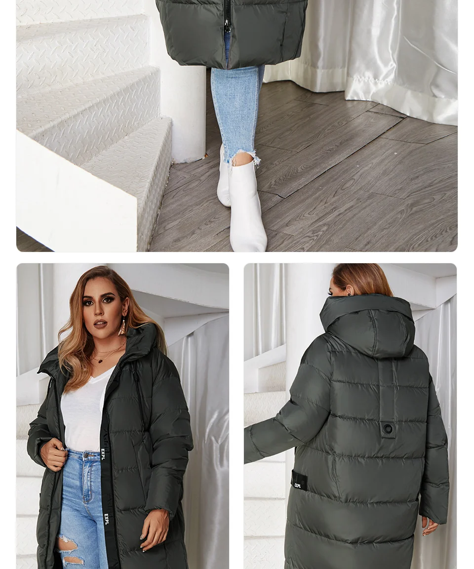 Astrid 2022 Winter new arrival down jacket women loose clothing outerwear quality with hood Plus Size fashion style coat AR-7038