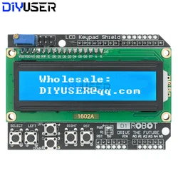 DIYUSER 1602 LCD Keypad Shield LCD1602 LCD 1602 Module Display blue screen For Arduino