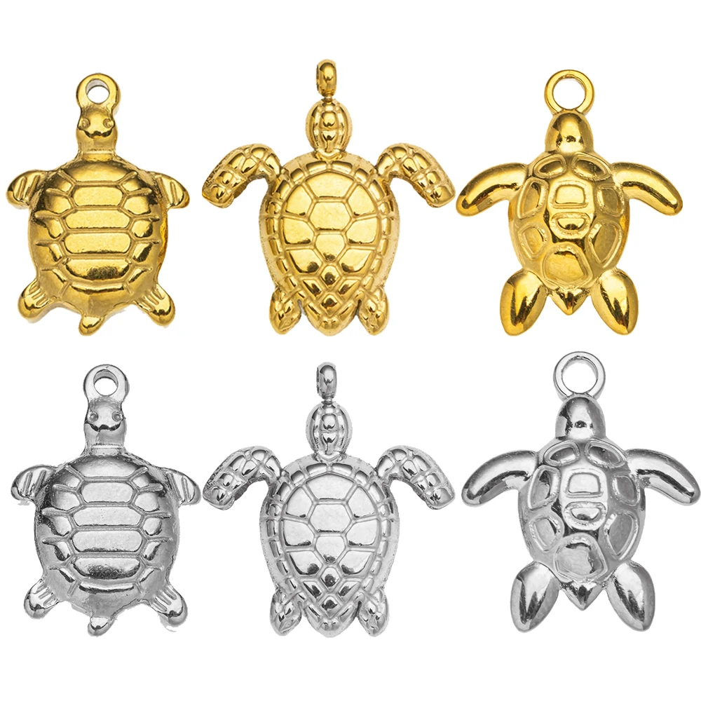 10pcs Stainless Steel Summer Beach Charms Starfish Seashell Conch Pendants for DIY Bracelet Necklace Earrings Jewelry Making - view 2