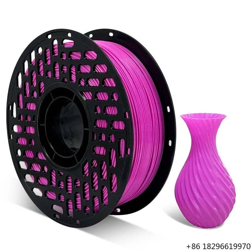 PETG Fluorescent Rose Red 3D Printing Filament 1.75mm Diameter 240C Printing Temp Model VS-8671; Factory-Direct Supply for 3D