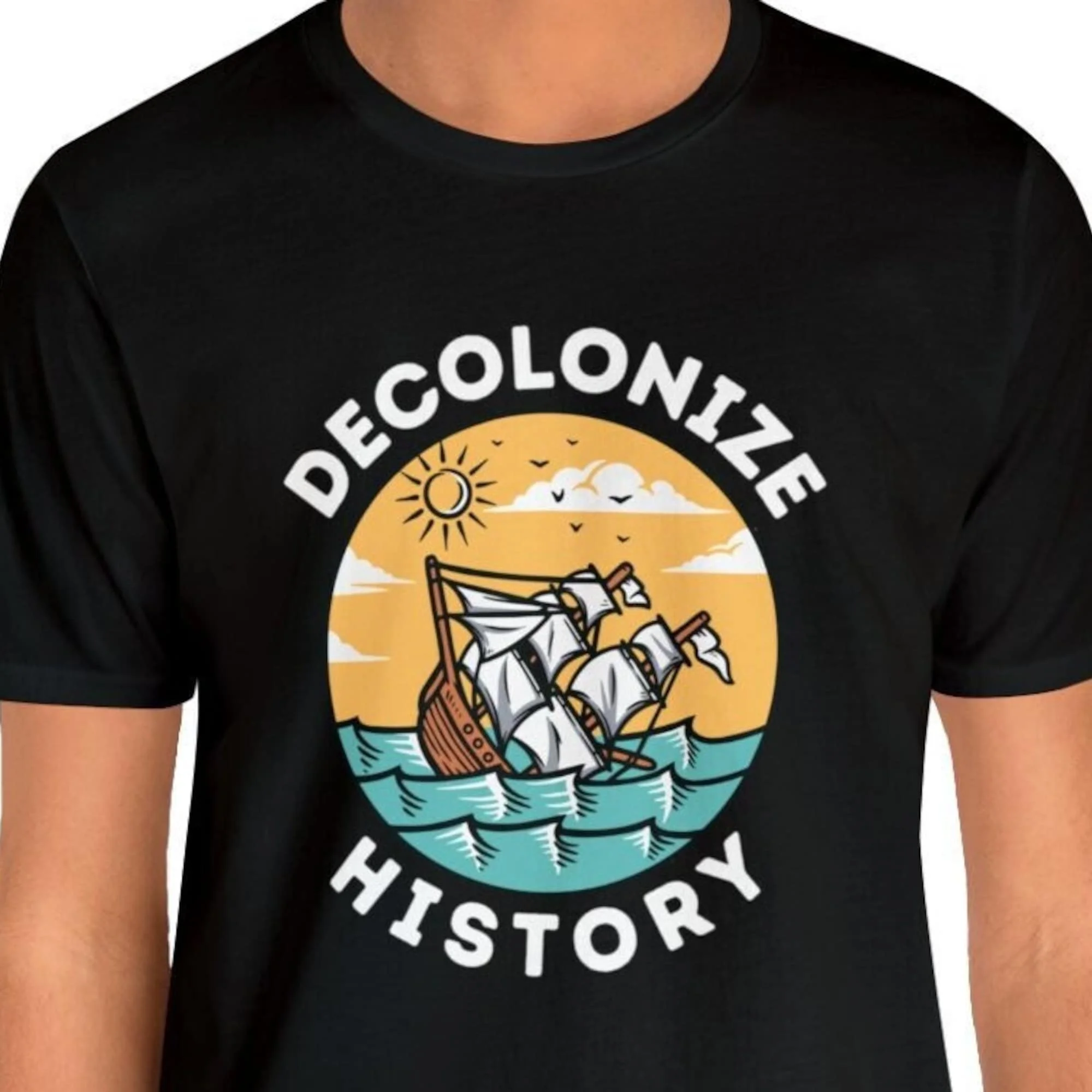 Funny Decolonize History Teacher Radical Leftist Anarchist Anthropology Social Studies Shirt