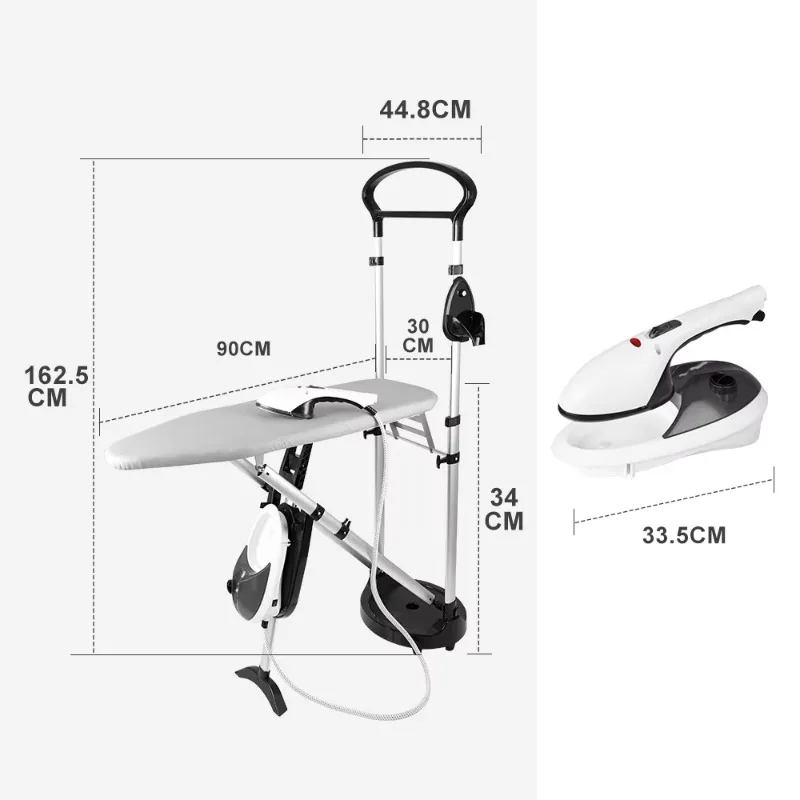 Portable Pressure Household Handheld Steamer Iron 1200W Split Structure with Foldable Ironing Board