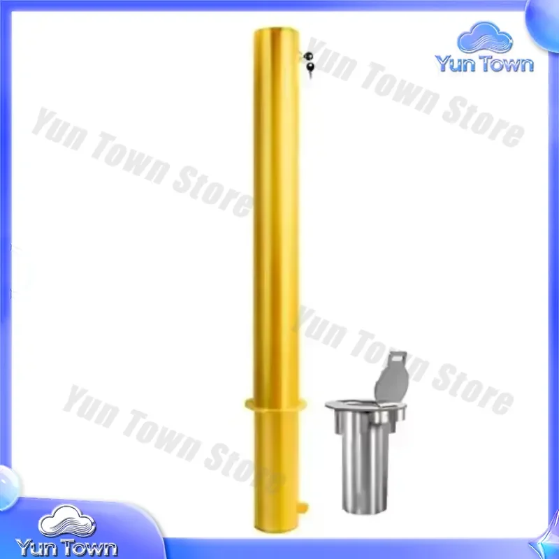 for Parking Barrier for Outdoor Use Foldable Removable Lockable Bollard Post Heavy Duty Traffic Control Safety Equipment