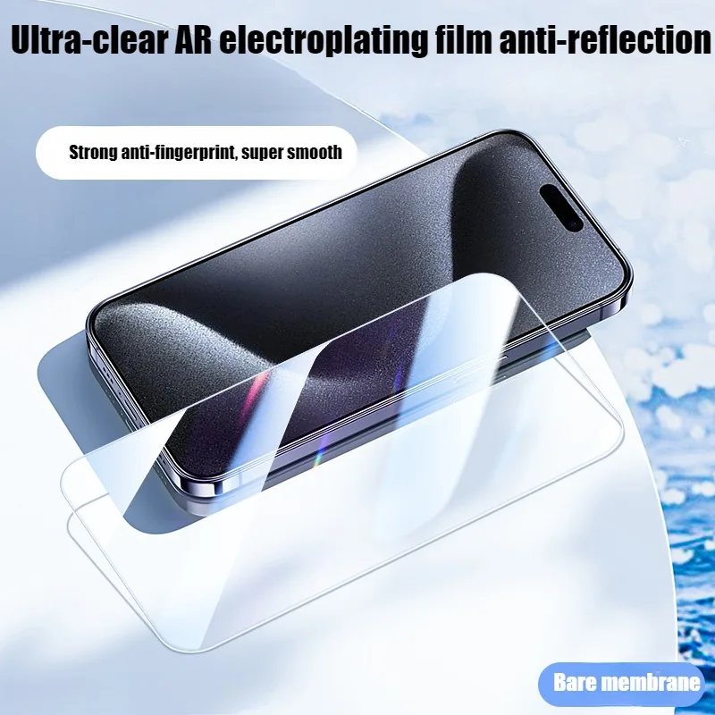 Anti-reflection AR Tempered Glass Screen Protector for Iphone 16 15 X XR XS XSMax 11 12 13 14 Pro Max Plus Cover Protective Film