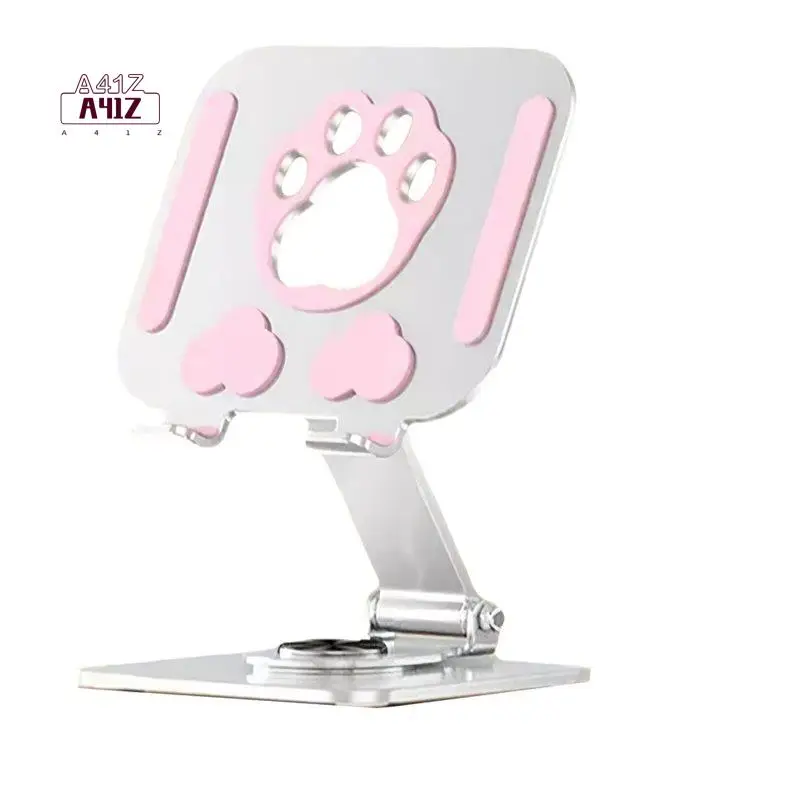 A41Z-Multifunction Phone Tablet Desk Stand 360° Rotating Foldable Holder For Ipad Live Streaming Tablets Smartphone