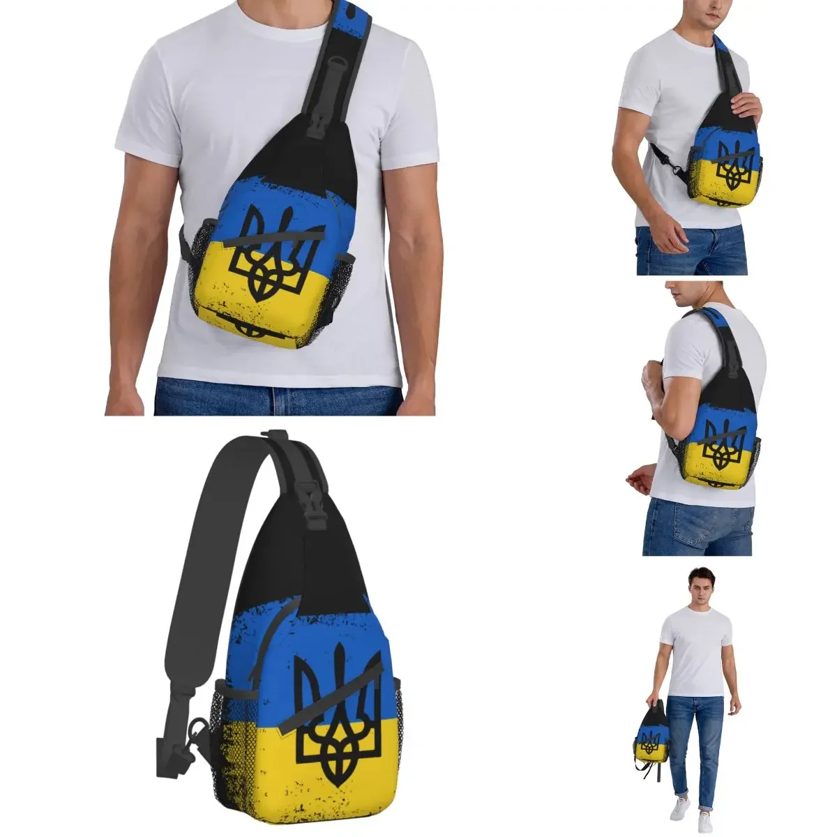 Flag Small Sling Bags zaino a tracolla a tracolla sul petto escursionismo zaini da viaggio borse stampate