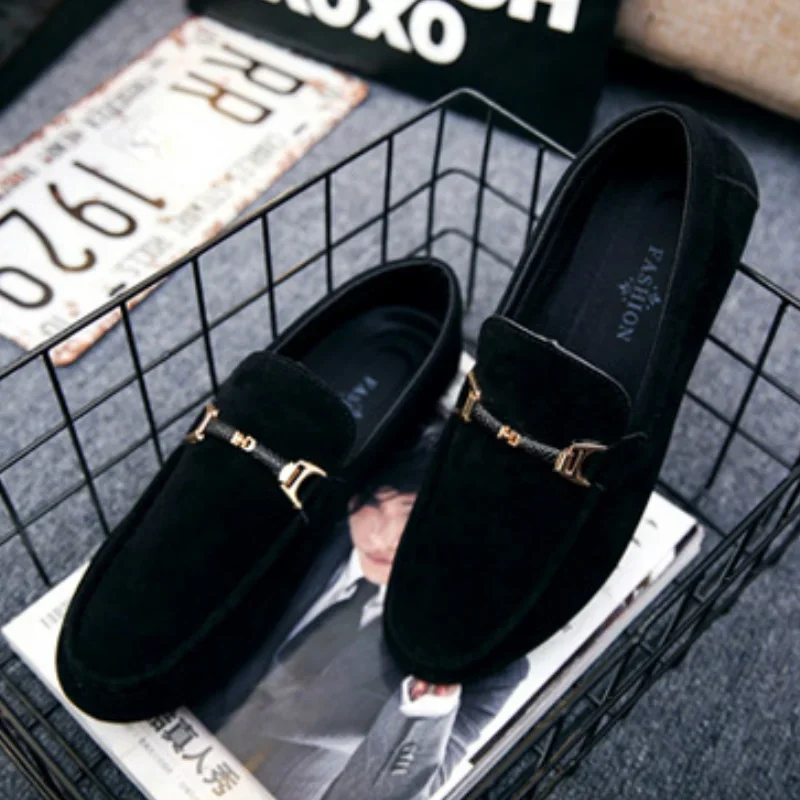 Men\'s Casual Shoes Soft Comfortable Driving Moccasins Slip on Loafers for Men Lightweight Flat Walking Shoes Sapatenis Masculino