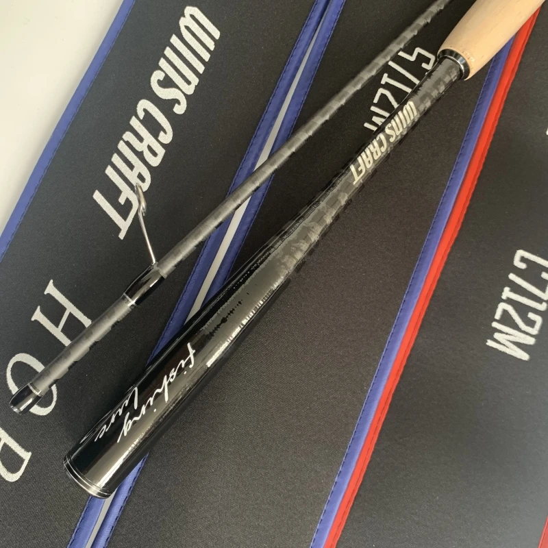 WinsCraft Ultralight High Carbon Lure Fishing Rod, Casting Spinning Rod, 2 Sections, 1.98m, 2.1m, XF Action, M, ML