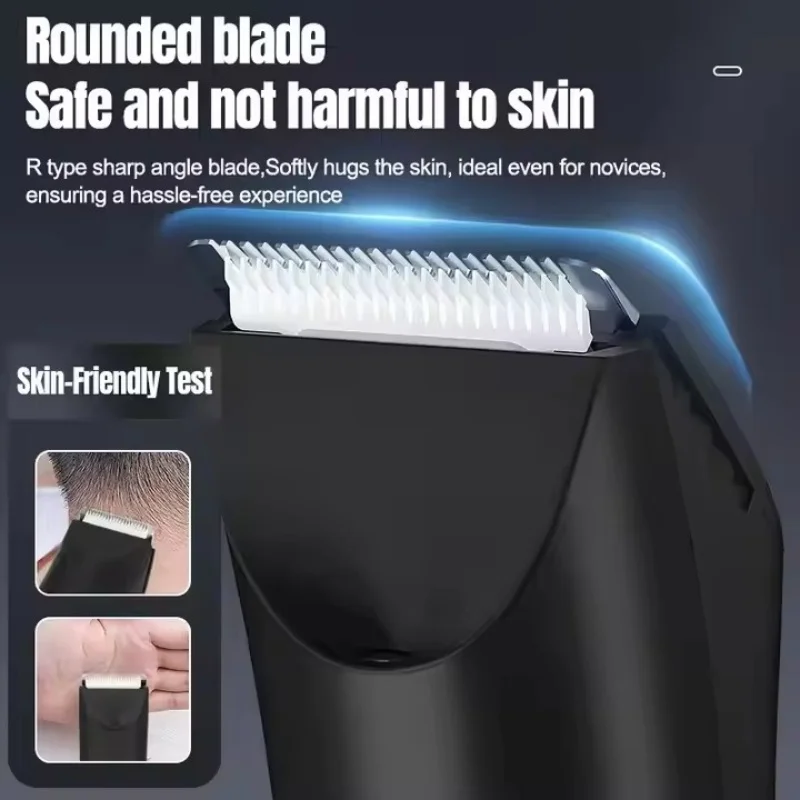 Resuxi 987 Painless Body Hair Trimmer Skin Well Trimmer Blade Waterproof Groomer Rechargeable Men USB-C Ball Shaver IPX7 Clipper