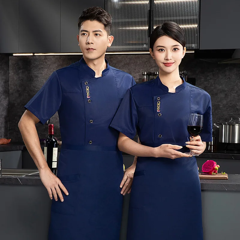 Restauracja Kantine Kawiarnia Kuchnia Strój Roboczy Krótki Rękaw Restauracja Zachodnia Sklep z Stekami Piekarnia Cukiernia Letnia Kuchnia