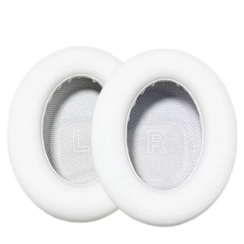 

2 пары чехлов для наушников Bose QC UltraQC Ultra из белой протеиновой кожи, звукоизоляция, шумоподавление, приятные для кожи