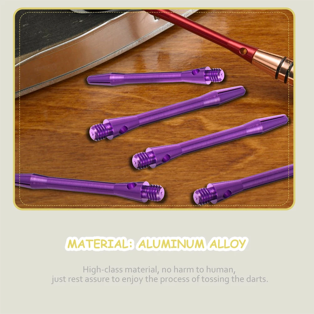 

12 Pcs Light Dart Rod Accessories Shafts Aluminum Alloy Professional Thread Rods
