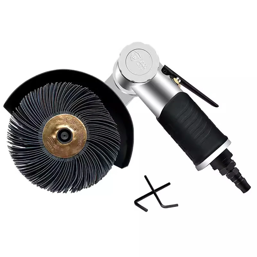 

Pneumatic Sandpaper Polishing Machine Irregular Surface Grinder Furniture Round Tube Air Polishing and Drawing Machine 8500RPM