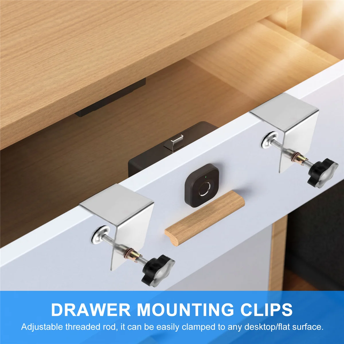 2Pcs Woodworking Jig Cabinet Tool Home Furniture Accessories Steel Drawer Front Installation Clamps Drawer Panel Clips