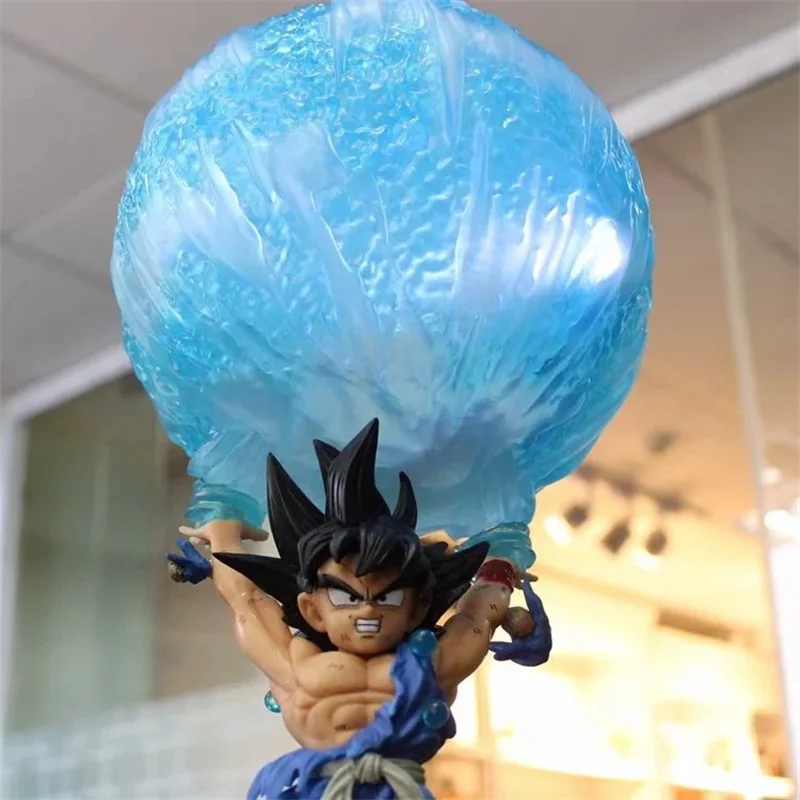 50cm Super Sized Dragon Ball Figure Son Goku Action Figure Luminescence Spirit Bomb Goku Handmade Decorations Ornaments Toy Gift