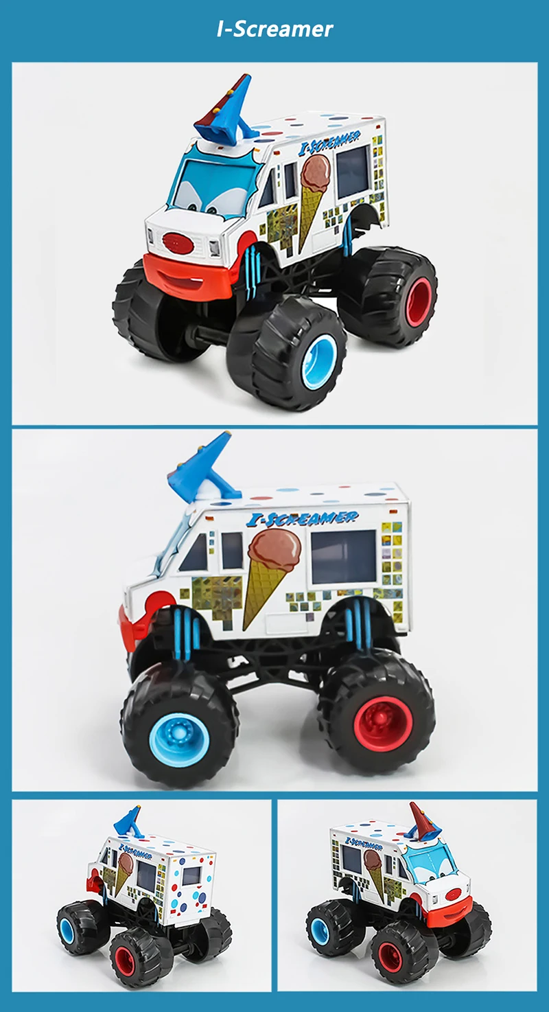 Spielzeugautos Monster Truck Tormentor Mater Frightening McMean Lightning McQueen I-Screamer Wrestler Modell Kinderspielzeugauto – Detail 10
