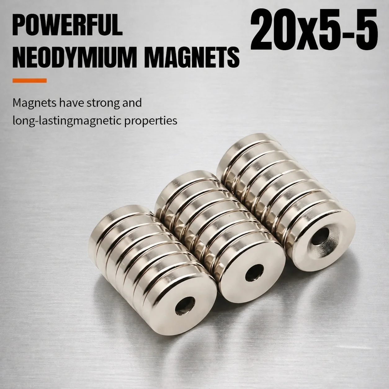 Industrial Standard Magnetic Alloy Corrosion Resistant Neodymium Magnet Round Disc 20x5-5mm Factory Positioning Tool Fixing