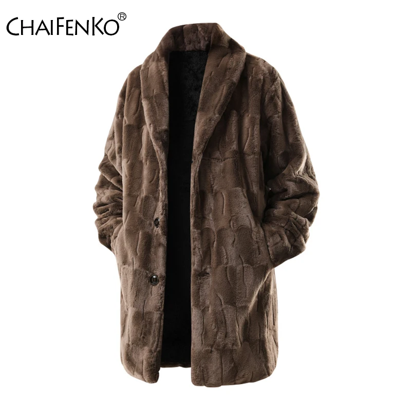 

Зимнее утепленное повседневное мужское длинное стильное пальто на открытом воздухе, свободная теплая парка с лацканами, новая модная простая ветрозащитная однотонная куртка для мужчин