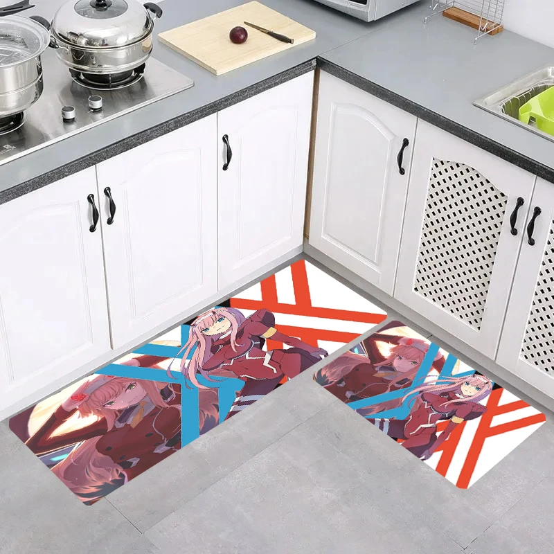 Carpets Darling in the FRANXX Home Kitchen Rug Bath Mat Room Mats Balcony Carpet Entrance of House Rugs Foot Doormat Door Floor