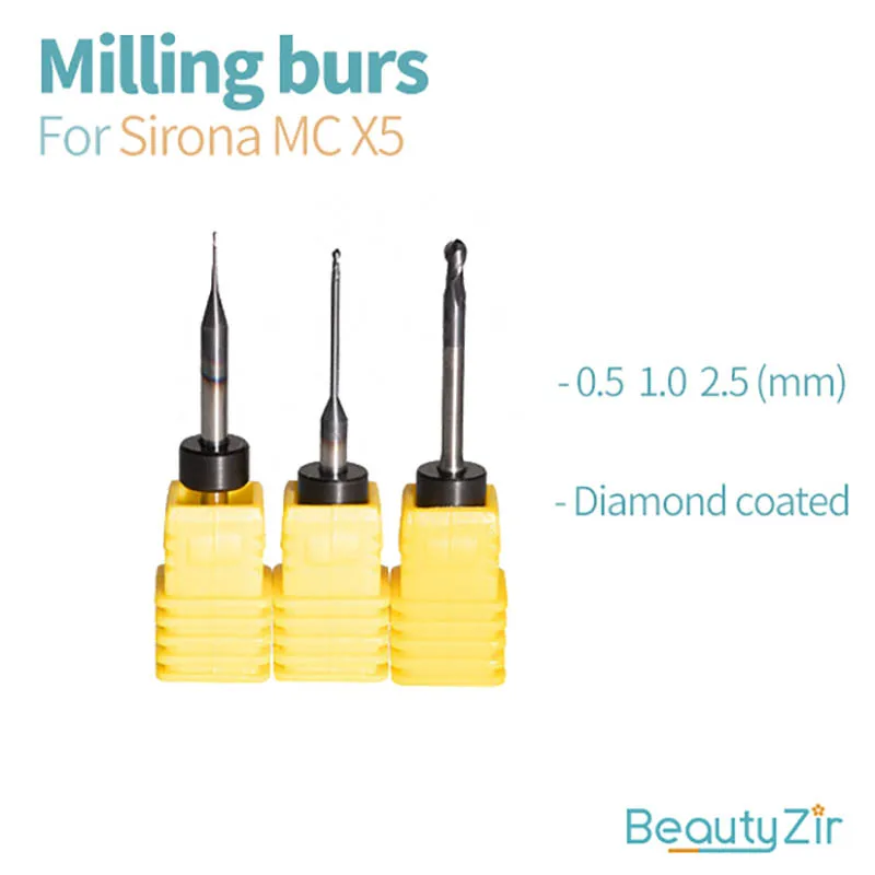 

2 шт. Sirona MCX5 фрезерные боры с покрытием из карбида, стоматологические фрезерные боры для детской фрезы