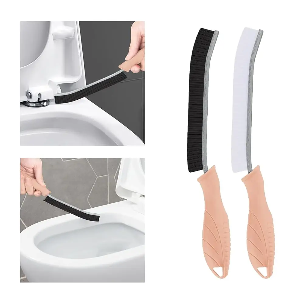 

Набор из 2 щеток для унитаза, многофункциональная щетка для глубокой чистки унитаза с отверстием для подвешивания, для труднодоступных мест