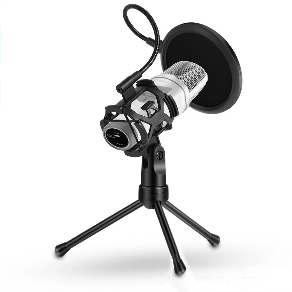 

1Set Microphone Stand Tripod Filter Holder Desktop Abs Mount For Broadcasting Live Streaming Video Conference Singing