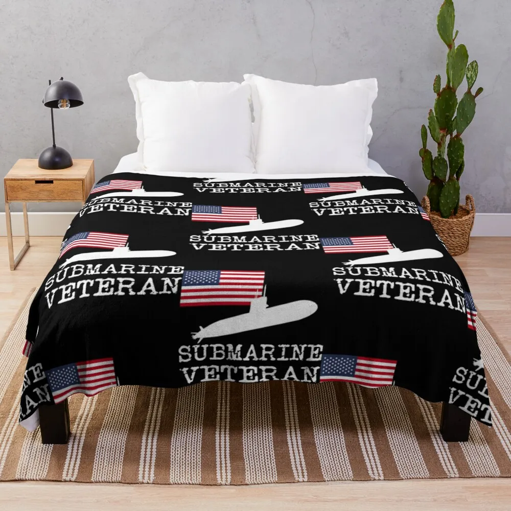 SUBMARINER Submarine Veteran Throw Blanket Plush bed plaid Bed covers Retros Blankets