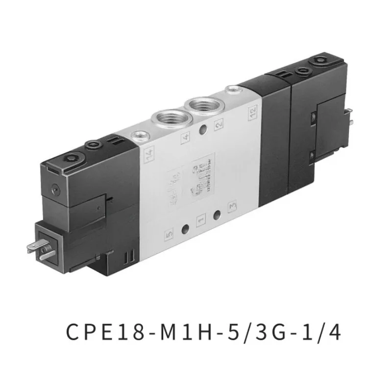 Peças para válvula solenóide de três posições e cinco vias com vedação intermediária Festo FESTO CPE18-M1H-5/3G-1/4 170247