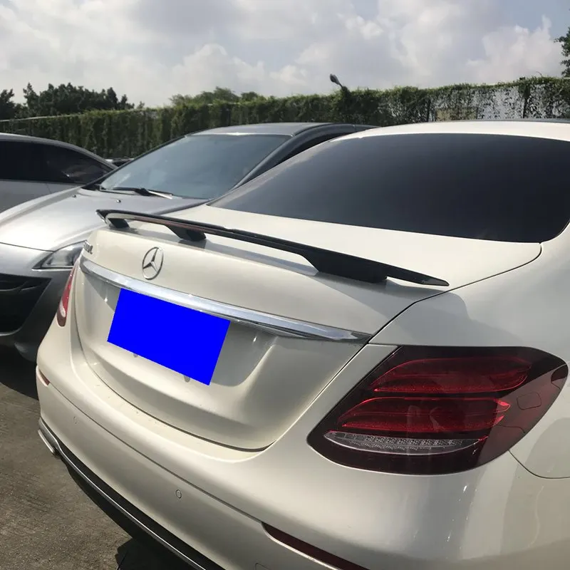 For Mercedes Benz E Class W213 2016--2020 Year Spoiler ABS Plastic Rear Trunk Wing Car Body Kit Accessories