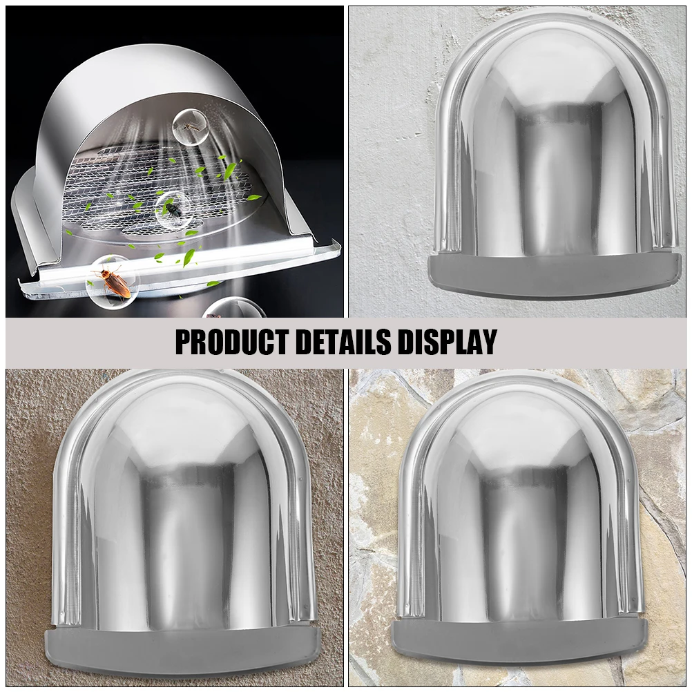 

Непромокаемая крышка вентиляционной трубы из нержавеющей стали 160 мм, настенное крепление, вытяжная крышка, наружная вытяжка для подачи воздуха, вентиляционная U-образная форма, металл, холодный