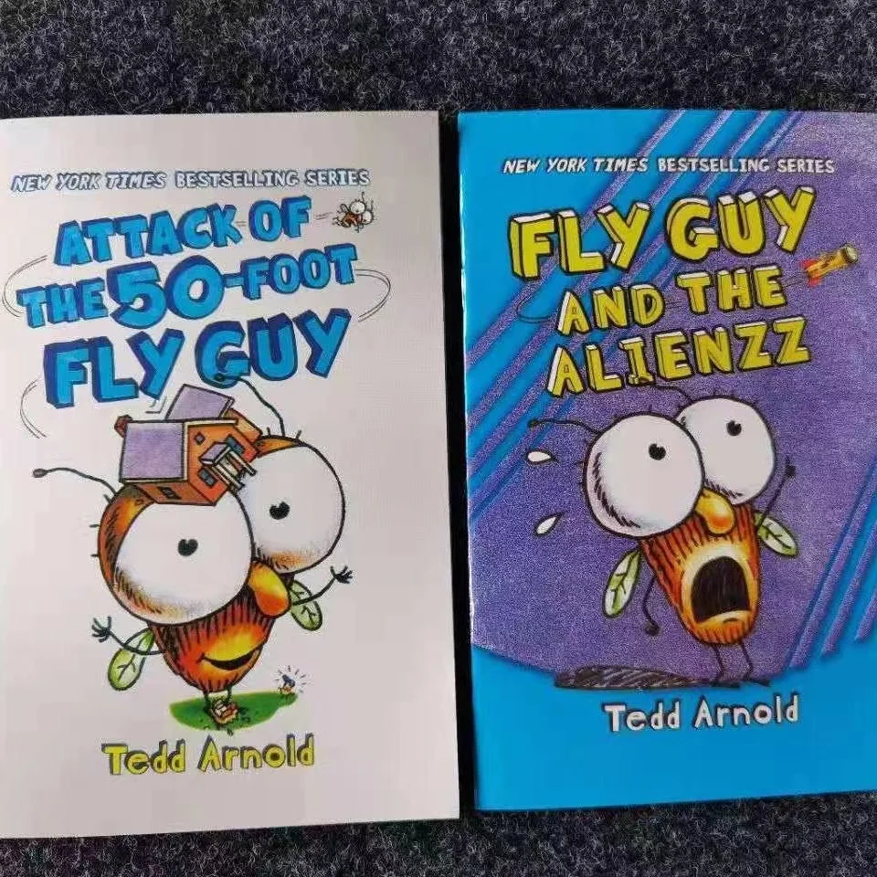 15 Books / Set English Usborne Books for Children Kids Picture Books Baby Famous Story The Fly Guy Series Fun Reading Story Book