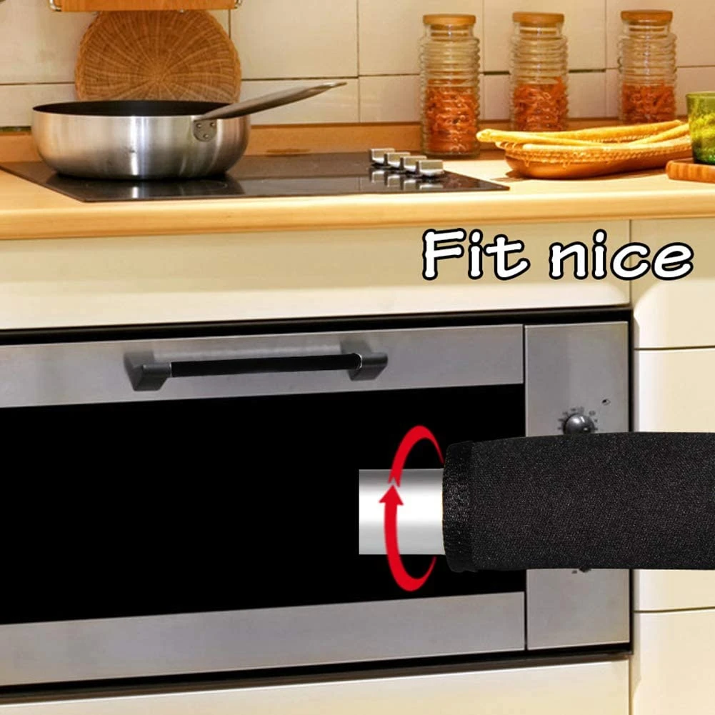 2Pcs/Set Refrigerator Door Handle Cover Kitchen Appliance Decor Fridge Oven Handle Antiskid Door Knob Protector Home Decors