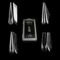 70 Pieces 3D Curved Nail Dual Forms for Extension Reusable Full Cover Molds Artificial Nails Builder Gel Tips DIY Manicure Kit