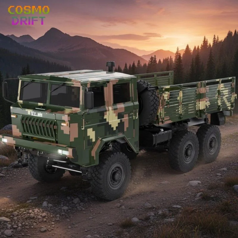 

Радиоуправляемая модель внедорожника Leilaluo Red Rock CQ261, имитация военного автомобиля, масштаб 1/10, электрический, для бездорожья, RC модель.