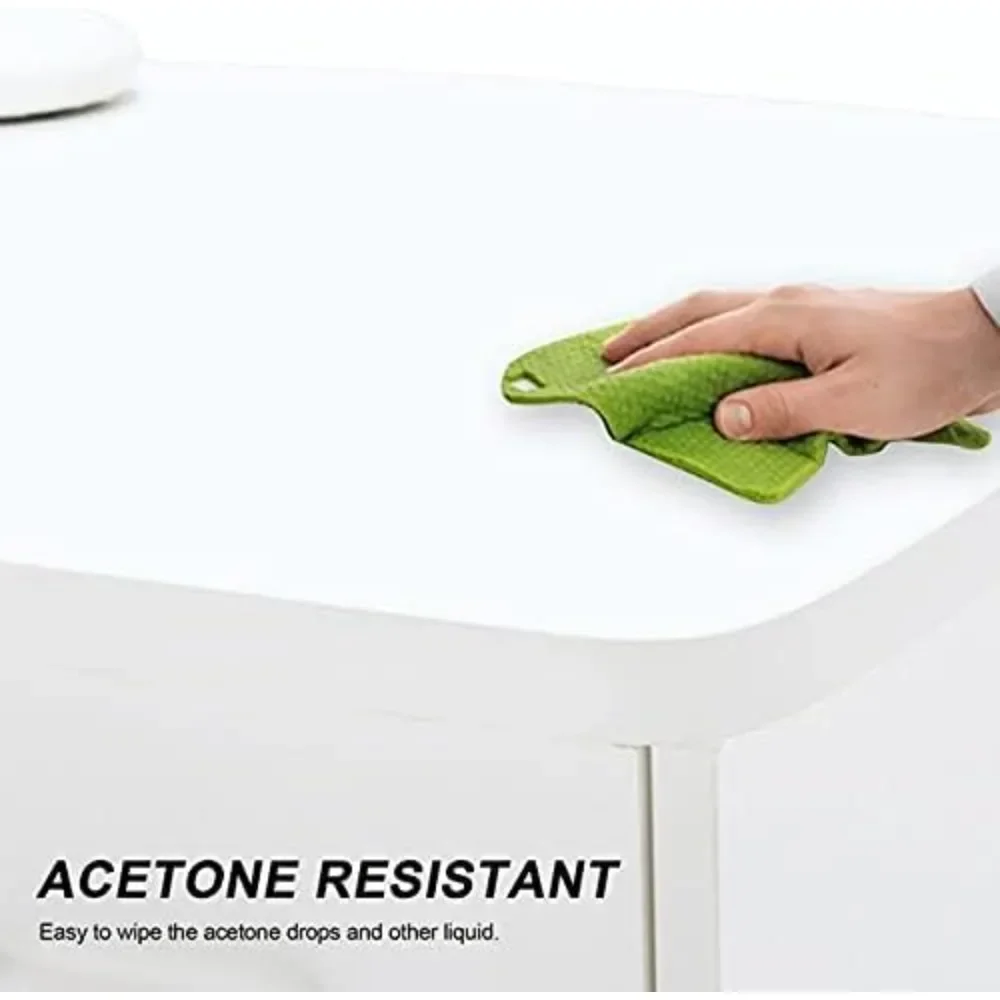 Manicure Table, Acetone Resistant Nail Desk, Minimalist Arc Shape Design Perfectly Suits Ergonomic Principle, Nail Tables