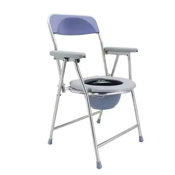 Chaise de toilette pliable et portable pour la réadaptation, pour les personnes âgées, les personnes handicapées et les femmes enceintes