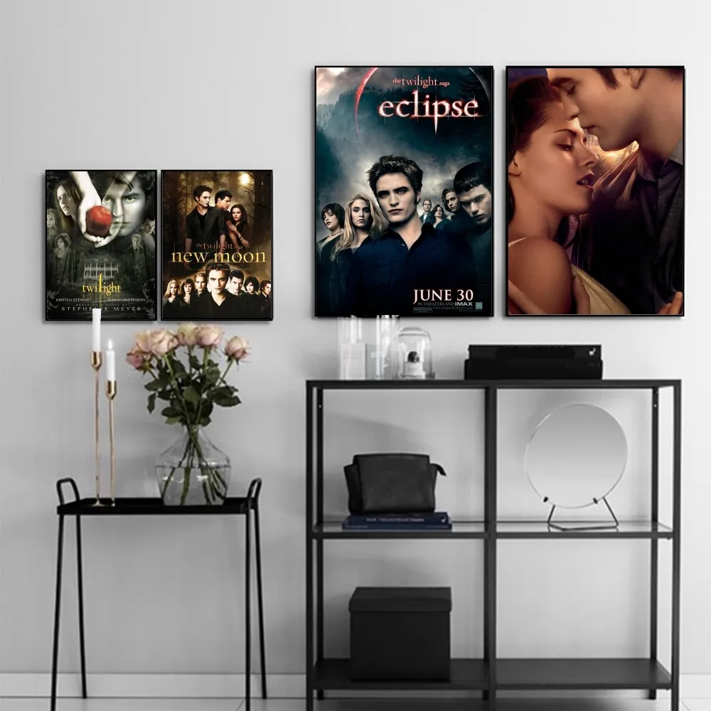 

Twilight TV Poster Vintage Posters Sticky Retro Kraft Paper Sticker DIY Room Bar Cafe Kawaii Room Decor