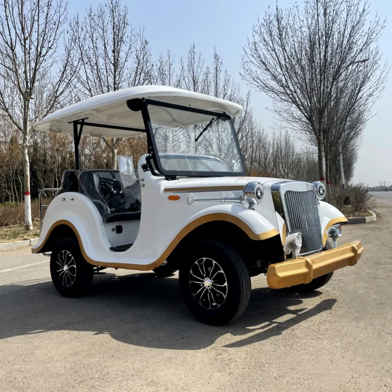 

Street Legal New Product Luxury Retro Fashion Shuttle Electric Car Battery Car travel Sightseeing Antique ClaAntique Classic Car