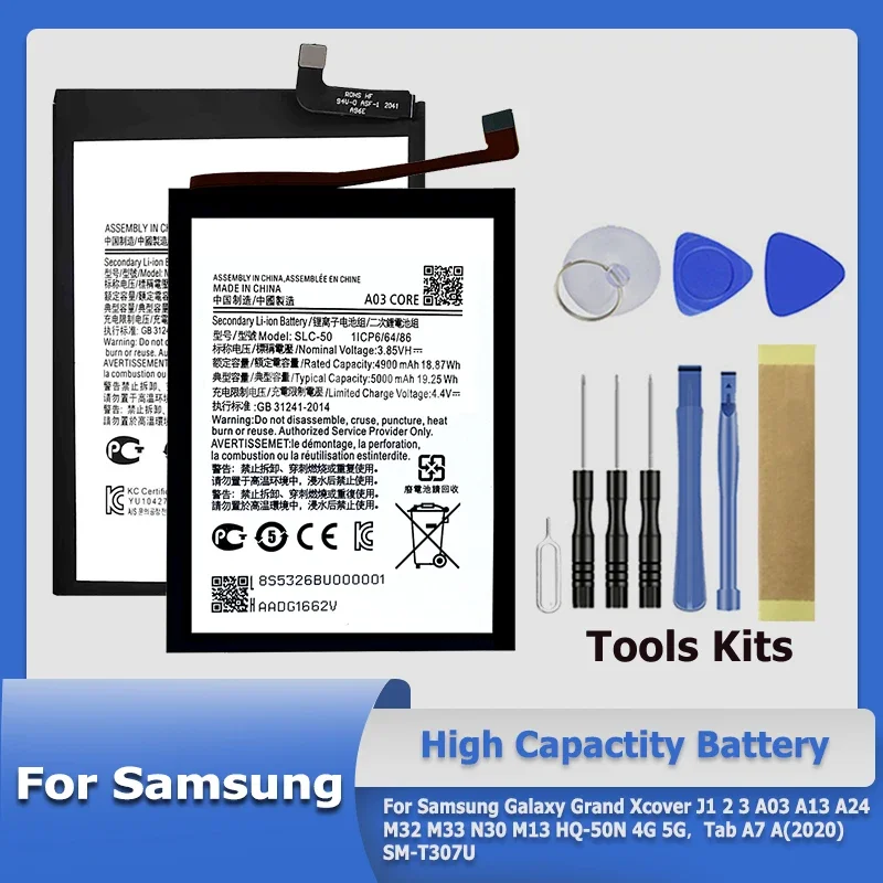 EB-BA245ABY New Battery For Samsung Galaxy Grand Xcover J1 2 3 A03 A13 A24 M32 M33 N30 M13 HQ-50N 4G 5G，Tab A7 A(2020) SM-T307U