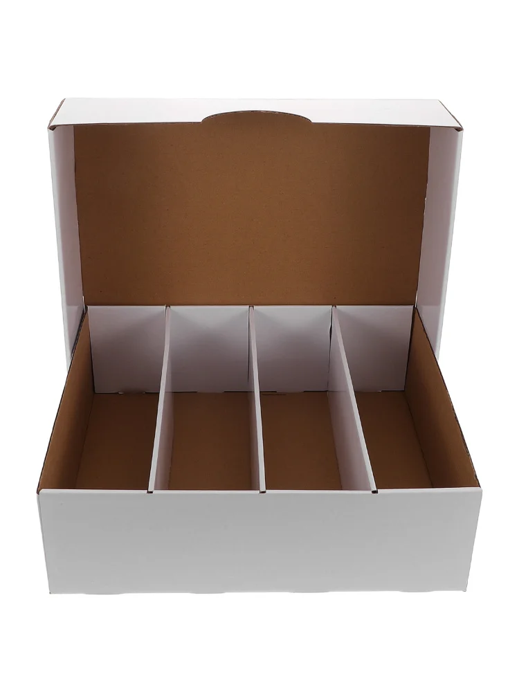 Boîte de rangement de jeux, organisateur en carton à compartiments multiples pour cartes de sport, grande capacité, conception pliable