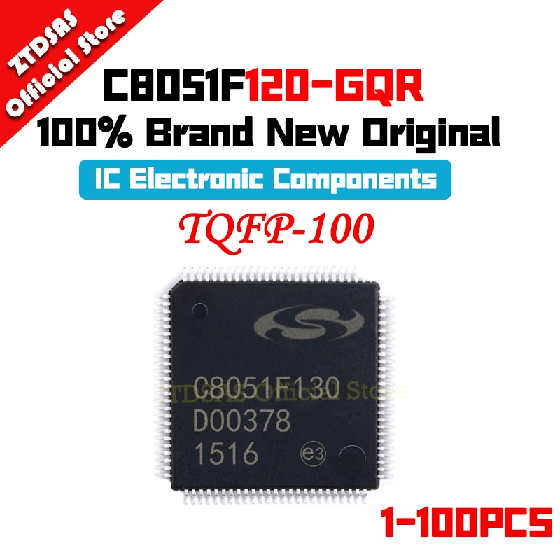 New Original C8051F120-GQR C8051F120 C8051F C8051 IC Chip TQFP-100