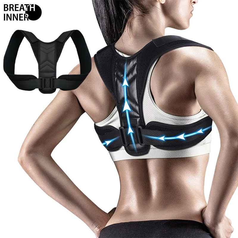 Back Brace Posture Corrector for Women and Men, Adjustable Upper Back Brace and Shoulder Back Straightener, Upper Back Corrector