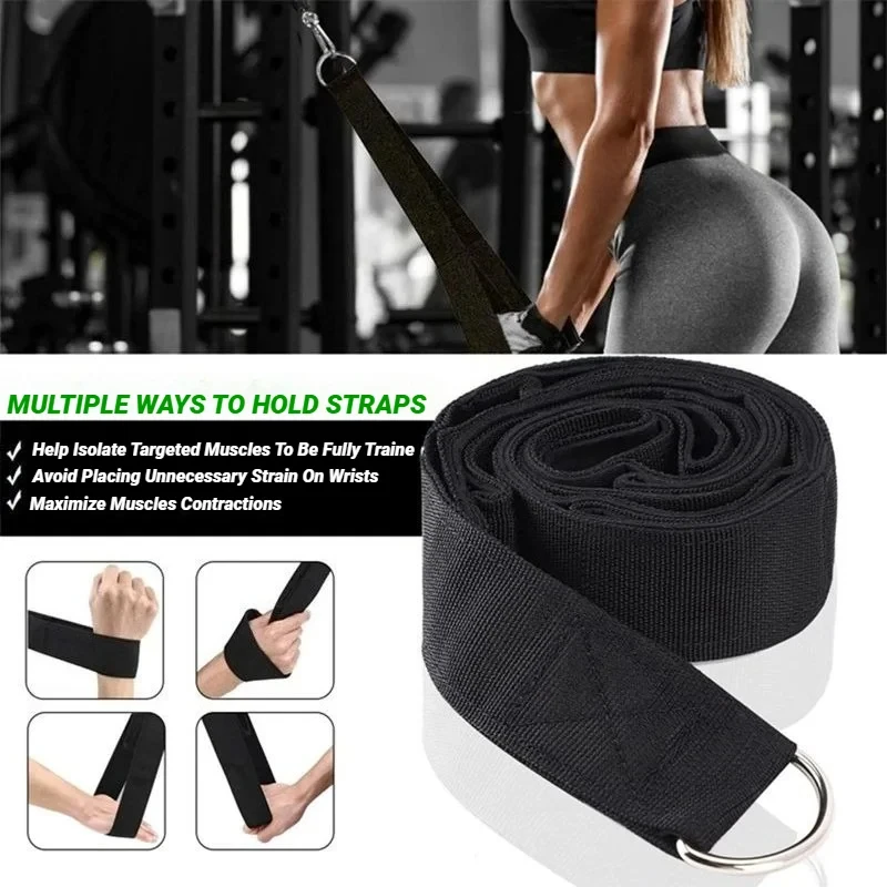 

Gym Fitness Facilities Resistance Band For Trainer Attachment Strength Biceps Triceps Training Double Ended Tension Webbing