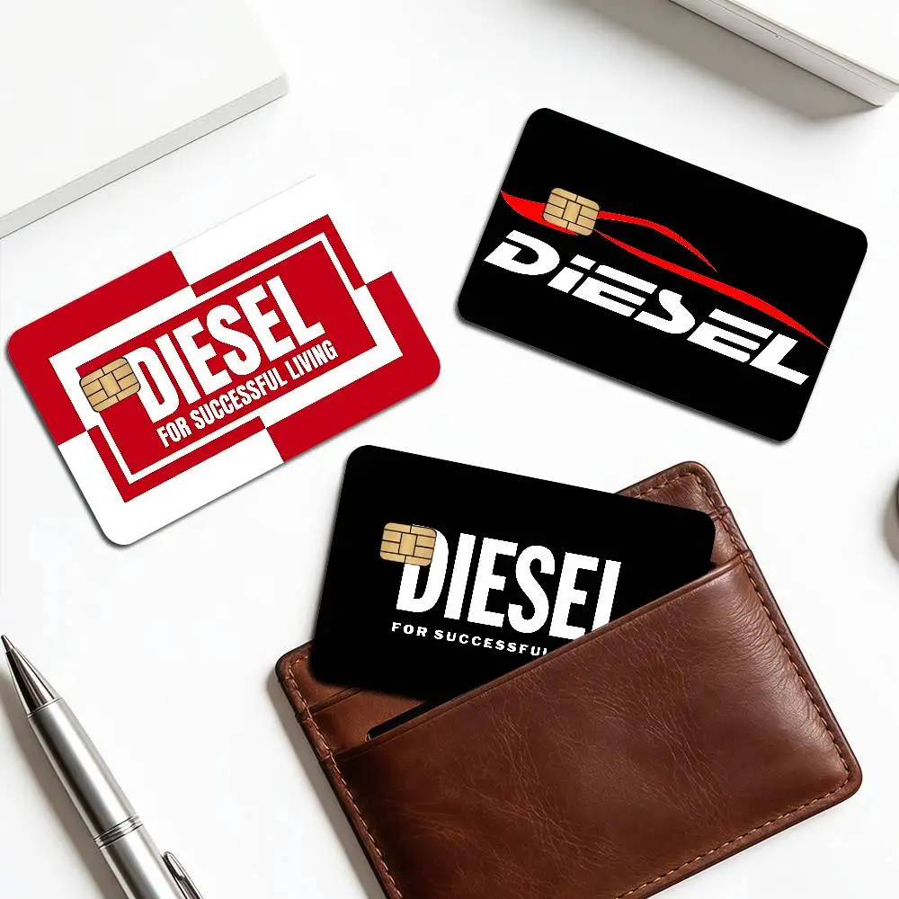 D-DIESEL Logo Anime Spend or Save Funny Shell On Off Ultra Thin No Fade Sticker Skin Cover Film for Debit Credit Card