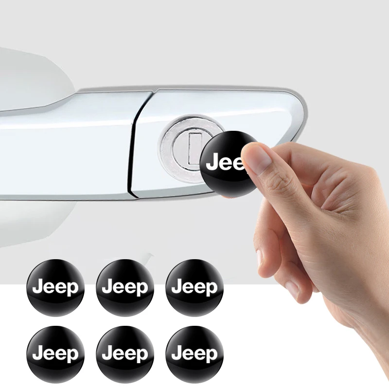 

2/5/10Pcs Car styling Lock Keyhole Stickers Decoration Protection For Jeep Grand Cherokee Wrangler JK Renegade Accessories