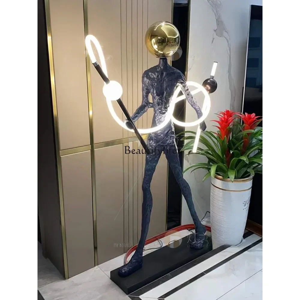 

FG26Humanoid Art Sculpture Floor Ornaments Exhibition Hall Creative Large Human Body Decoration Luminous