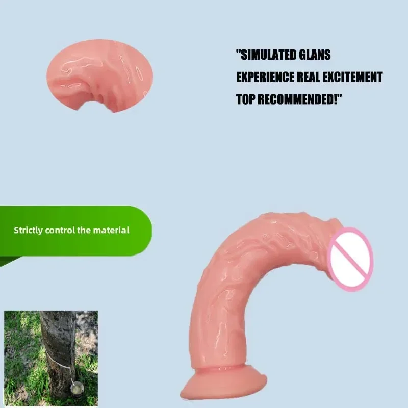 Realistic Dildo with Suction Cup Base,Lifelike Cock for Vaginal and Anal Play, Soft and Flexible Penis Toy for Women and Couples