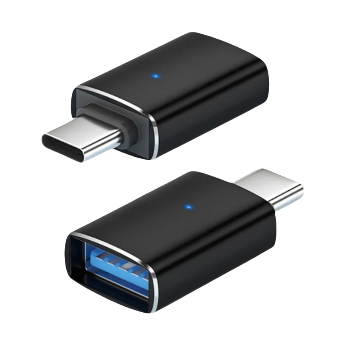 

LED USB 3.0 To Type C Adapter OTG To USB C USB-A To Micro USB Type-C Female Connector For Samsung Xiaomi POCO Adapters