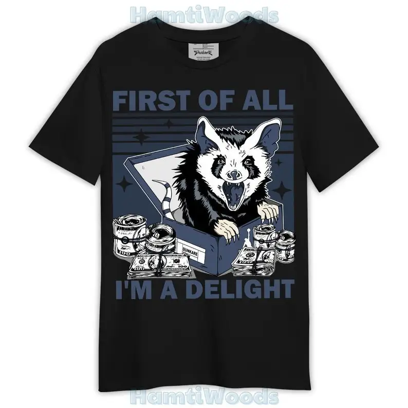 Low Diffused Blue 11s Shirt, Opossum I'm A Delight Shirt Outfit